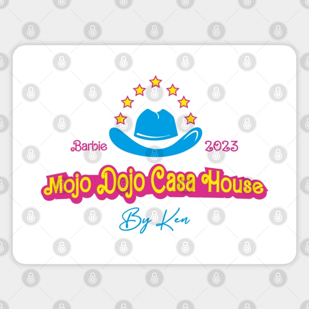 retro mojo dojo Magnet by Venus Print